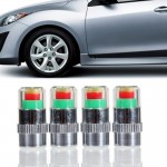 4PC/Set Car-Styling Auto Car Tire Pressure Valve Stem Caps 2.4bar 36PSI Tyre Pressure Monitoring Tools Kit Sensor Eye Air Alert