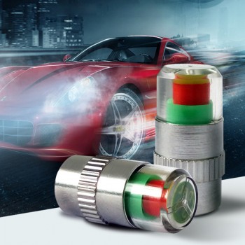 4PC/Set Car-Styling Auto Car Tire Pressure Valve Stem Caps 2.4bar 36PSI Tyre Pressure Monitoring Tools Kit Sensor Eye Air Alert