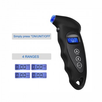 2018 New Digital Car Tire Tyre Air Pressure Gauge Meter LCD Display Manometer Barometers Tester for Car Truck Motorcycle Bike