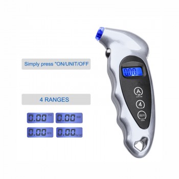 2018 New Digital Car Tire Tyre Air Pressure Gauge Meter LCD Display Manometer Barometers Tester for Car Truck Motorcycle Bike