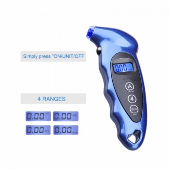 2018 New Digital Car Tire Tyre Air Pressure Gauge Meter LCD Display Manometer Barometers Tester for Car Truck Motorcycle Bike