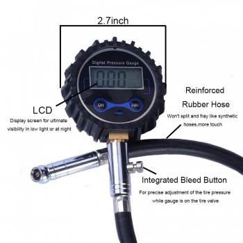 High-precision Car Tire Pressure Gauge Bike Tester Digital Tire Pressure Table Tire Safety Barometers Monitoring Tools Universal