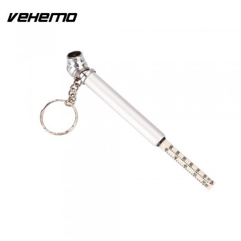 Vehemo Mini 5-50 LBS Auto Vehicle Car Motor Tyre Tire Air Pressure Test Meter Gauge Pen Key Chain Pendant  Car Diagnostic Tools