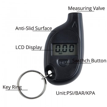 Mini Portable Digital LCD Tire Pressure Gauge Tire Gauge Wheel Tire Air Manometer Tester Auto Tool Vehicle Motorcycle Car