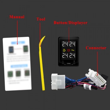 Tire Pressure Monitoring System Switch TPMS OBD Embedded Monitor Button For Toyota Camry Highlander Corolla RAV4 PRADO Yaris