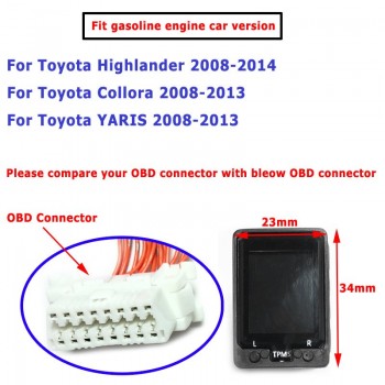 Tire Pressure Monitoring System Switch TPMS OBD Embedded Monitor Button For Toyota Camry Highlander Corolla RAV4 PRADO Yaris