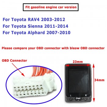 Tire Pressure Monitoring System Switch TPMS OBD Embedded Monitor Button For Toyota Camry Highlander Corolla RAV4 PRADO Yaris