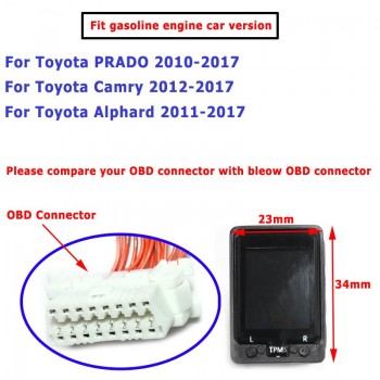 Tire Pressure Monitoring System Switch TPMS OBD Embedded Monitor Button For Toyota Camry Highlander Corolla RAV4 PRADO Yaris