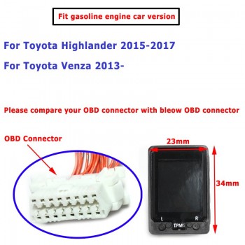 Tire Pressure Monitoring System Switch TPMS OBD Embedded Monitor Button For Toyota Camry Highlander Corolla RAV4 PRADO Yaris