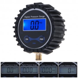 Portable Precision Electronic Digital Tire Pressure Gauge Meter Tester with Night Vision and Metal Connector for Car Tyre