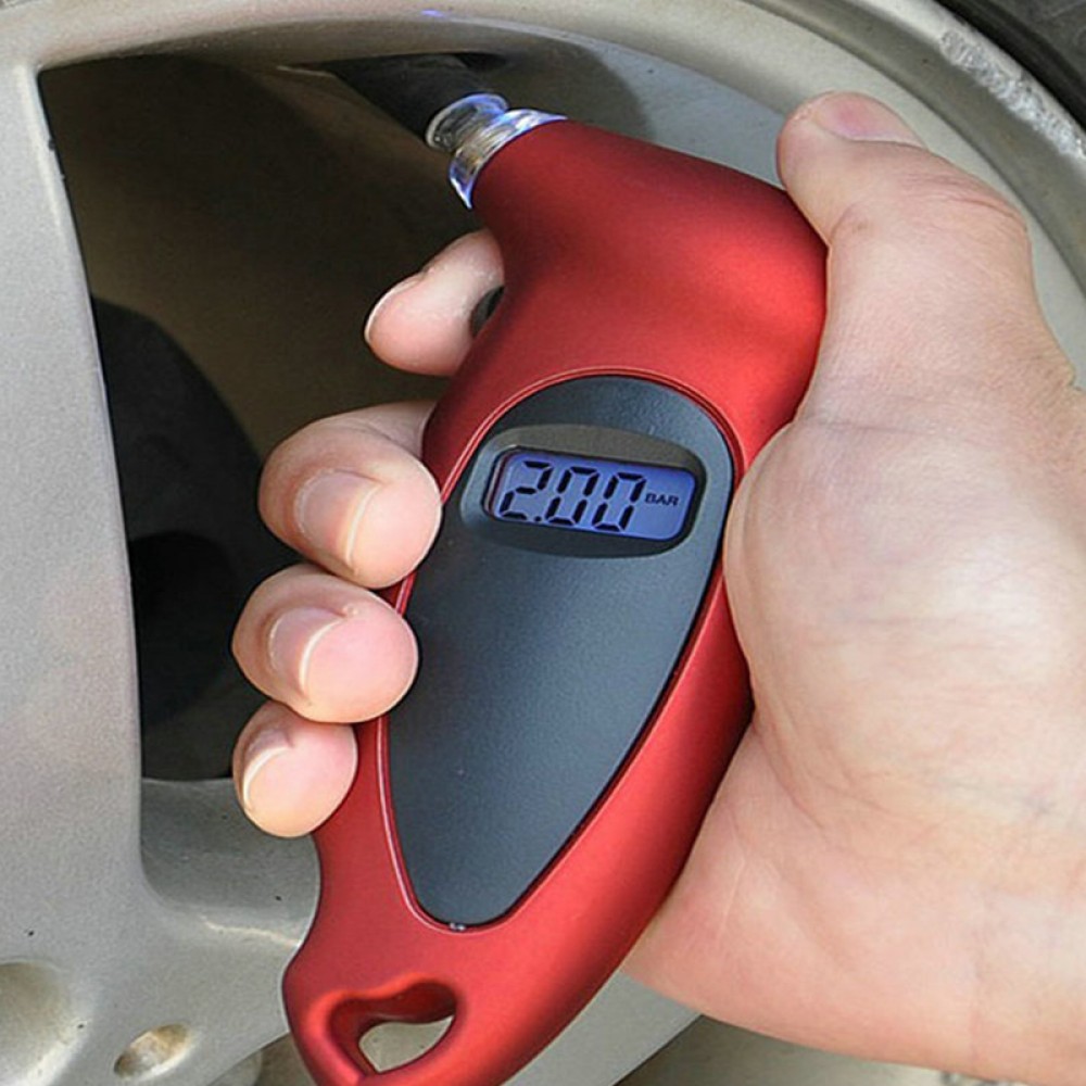 High Quality Universal High Accuracy Digital LCD Display Auto Car Tire Pressure Gauge Motor Tyre Air Pressure meter Bike Tester