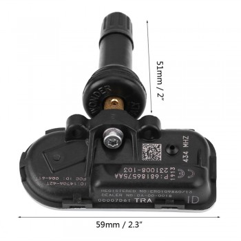 Car TPMS Tire Pressure Monitoring System Sensor 434mhz for Dodge Ram 1500 2500 3500 2014-2016 6 68157568AA 68239720AA 68239720AB