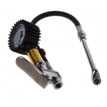 220PSI Tire Pressure Gun Motor Car Manometer Tester Gauge Meter Air Inflator