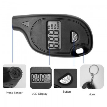 New 3-150PSI Diagnostic Tool Digital LCD Display Keychain Tire Air Vehicle Motorcycle Car-detector Pressure Gauge