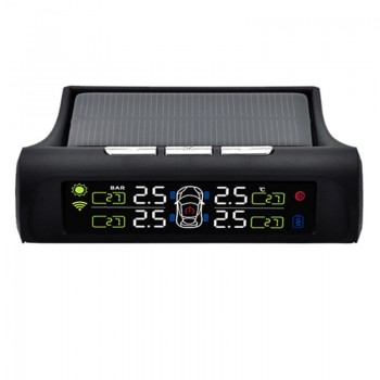 Solar/USB Tire Air Pressure Gauge Meter Set Digital LCD Display Car Wheel Tyre Diagnostic Tools DXY88