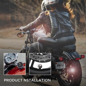 New Motorcycle Wireless TPMS Universal Motorcycle Tire Pressure Monitoring System Real-time Display Safety Cycling