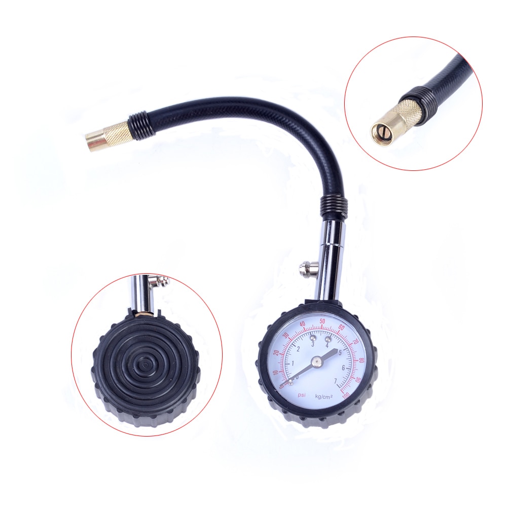 Auto Car Bicycle Motor Tyre Tire Air Pressure Gauge Meter Long Tube Vehicle Tire Pressure Monitoring System Diagnostic Tools