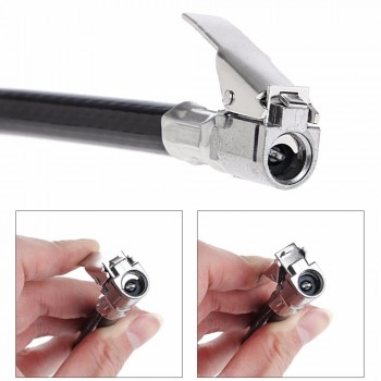 Professional Air Tire Pressure Inflator Gauge Dial Meter Vehicle Tester Clip-on Design Multifunctional Car Truck Motorcycle