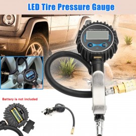 200psi Tire Pressure Gauge Digital Tire Inflator LCD Display Motorcycle Car Cycle Truck 4 Units Available Pressure Gauges