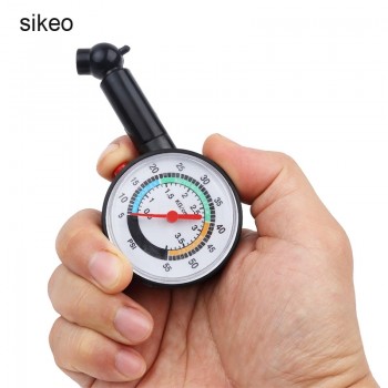 sikeo 5-55 PSI Tyre Tire Air Pressure Gauge  Auto Motor Car Truck Bike Dial Meter Vehicle Tester High Quality