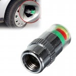 4pcs Car-Styling Auto Car Tire Pressure Valve Stem Caps 2.4bar 36PSI Tyre Pressure Monitoring Tools Kit Sensor Eye Air Alert