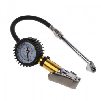 220PSI Tire Pressure Gun Motor Car Manometer Tester Gauge Meter Air Inflator