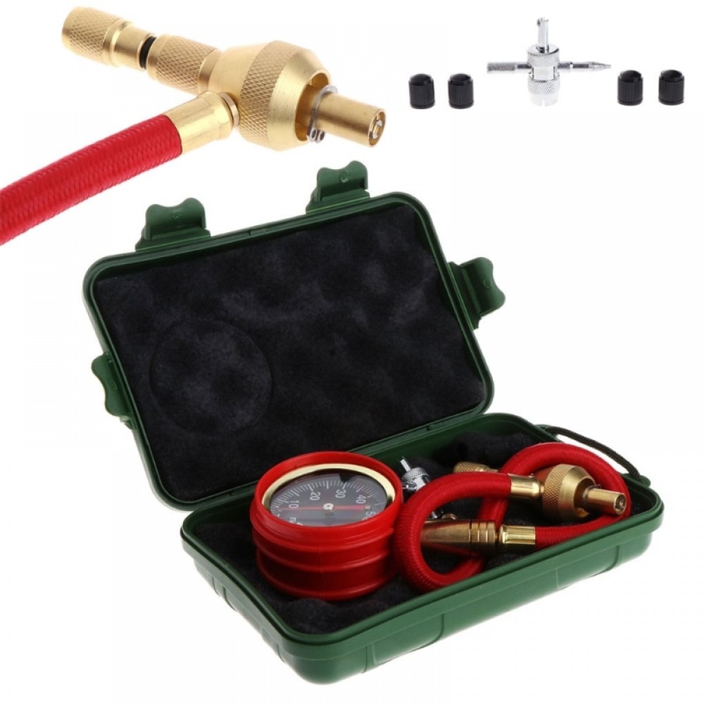Motor Vehicle Car Truck Bike Van Tyre Tire Air Pressure Gauge Dial Meter Tester