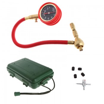 Motor Vehicle Car Truck Bike Van Tyre Tire Air Pressure Gauge Dial Meter Tester