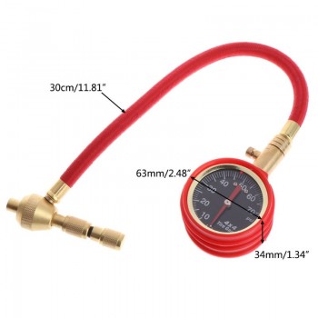 Motor Vehicle Car Truck Bike Van Tyre Tire Air Pressure Gauge Dial Meter Tester