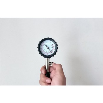 CHIZIYO Precision Mechanical Long Tube Tire Gauge Car Motorcycle Tyre Air Pressure Gauge 0-100 PSI Meter With Bleed Function