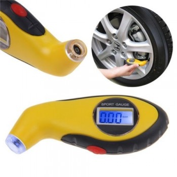 Barometers Tester Tool LCD Digital Auto Car Motorcycle Air Pressure Tire Tyre Gauge Tester Tool Auto Car Motorcycle #CJJ
