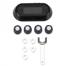 1 Set Of Solar Utility Tire Pressure Gauge Sensors Wireless Monitoring System Tire Pressure Measurement Monitor For Vehicle Car