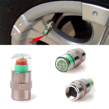 Sikeo 4PCS Car Styling 2.4bar 36PSI Car Tyre Tire Pressure Valve Stem Caps Sensor Air Alert Tire Pressure Monitoring Tools Kit