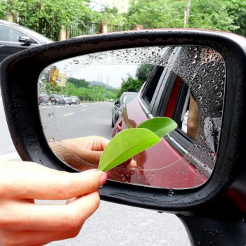 2PCS Car Rearview Mirror Protective Film Anti Fog Window Clear Rainproof Rear View Mirror Protective Soft Film Auto Accessories