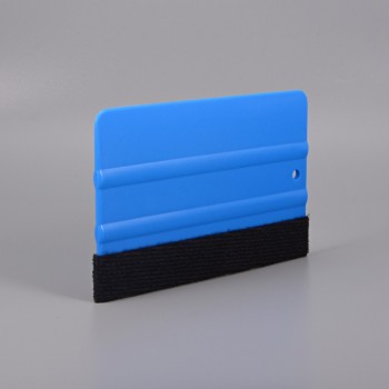 FOSHIO Blue Fabric Felt Squeegee Window Foil Carbon Fiber Vinyl Car Wrap Tools 12*8cm Stickers Wrapping Scraper Car Accessories