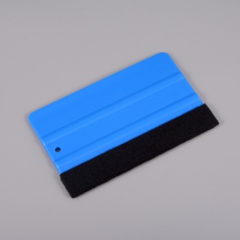 FOSHIO Blue Fabric Felt Squeegee Window Foil Carbon Fiber Vinyl Car Wrap Tools 12*8cm Stickers Wrapping Scraper Car Accessories