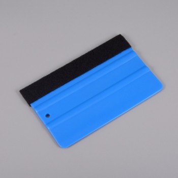 FOSHIO Blue Fabric Felt Squeegee Window Foil Carbon Fiber Vinyl Car Wrap Tools 12*8cm Stickers Wrapping Scraper Car Accessories