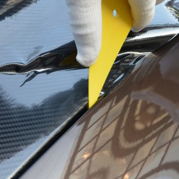FOSHIO Yellow Plastic Squeegee Car Accessories Window Foil Tint Tools Carbon Fiber Car Wrap Vinyl Tools Go Corner Clean Scraper