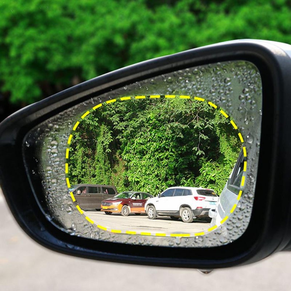 2PCS Car Rearview Mirror Protective Film Anti Fog Window Foils Clear Rainproof Rear View Mirror Motorcycle Protective Soft Film