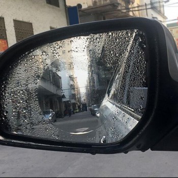 2PCS Car Rearview Mirror Protective Film Anti Fog Window Foils Clear Rainproof Rear View Mirror Motorcycle Protective Soft Film