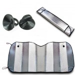 Hot Sale Double-thick Aluminium Foil Sun Shade Sunblock Car Window Windshield Visor Cover 125cmx 60cm