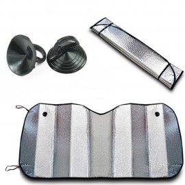 Hot Sale Double-thick Aluminium Foil Sun Shade Sunblock Car Window Windshield Visor Cover 125cmx 60cm