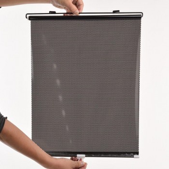 1pcs Retractable Sunshade 125 x 40cm Car Auto Sun Shade Visor Rear Window Windshield Roller Blind Black Sun Shade Shield