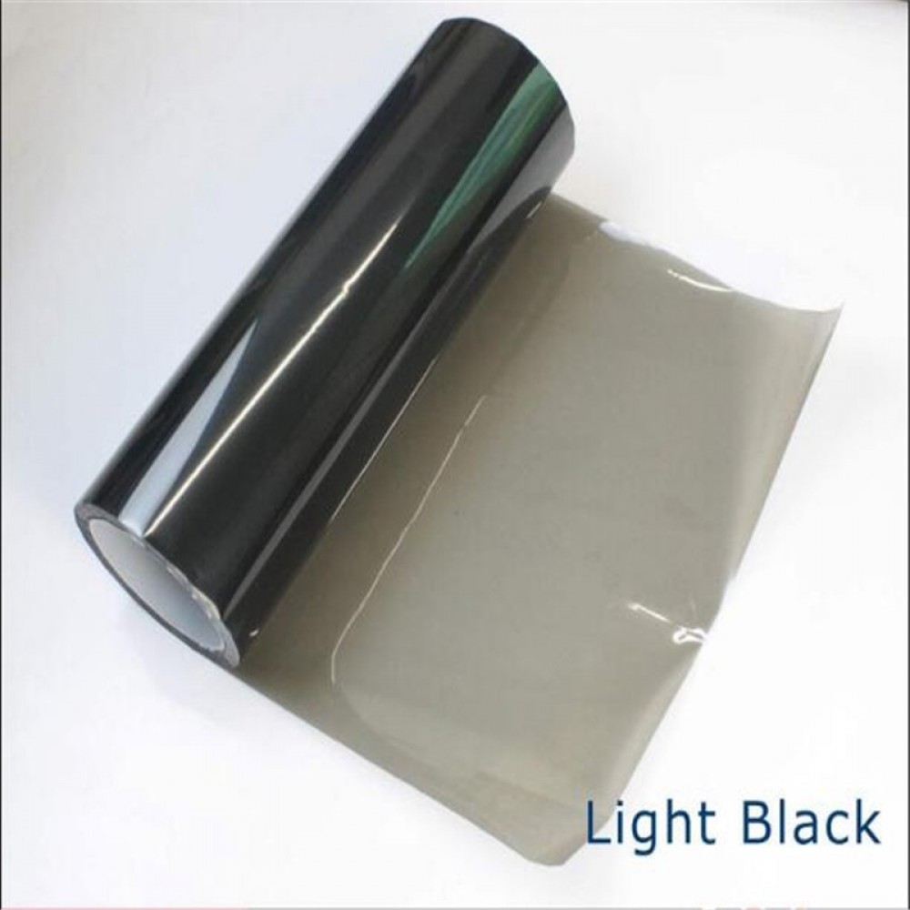 40CM x 1.2M Car Truck SUV Headlight Tint Film Tail Fog Lamp Sticker Light Black All Weathers High Quality Easy Installation DIY