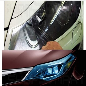 40CM x 1.2M Car Truck SUV Headlight Tint Film Tail Fog Lamp Sticker Light Black All Weathers High Quality Easy Installation DIY