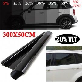 PET 50*300cm 20% VLT Black Pro Car Auto Home Glass Window TINT TINTING Film 1pcs