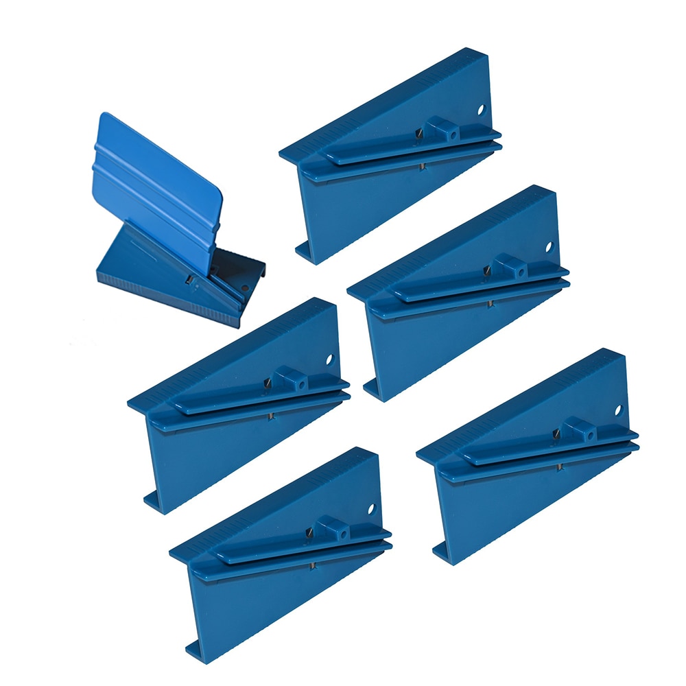 EHDIS 5pcs Skiving Knife For Card Squeegee Vinyl Film Car Wrap Plastic Trimmer Hard Scraper Sharpening Tool Window Tints Tool
