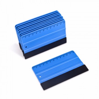 EHDIS Blue Scale Felt Squeegee Vinyl Film Car Wrap Ice Scraper Window Tints Tool Sticker Old Glue Remover Car Accessories
