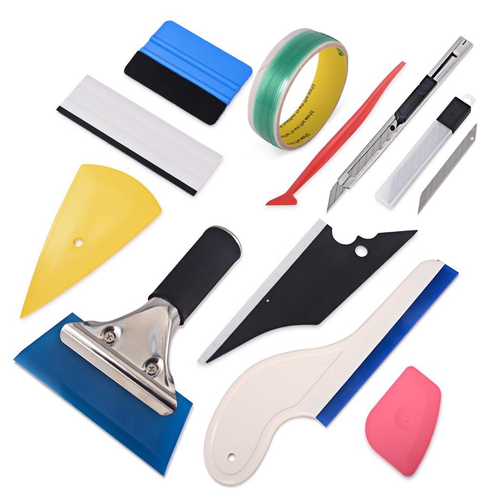 EHDIS Car Tools Kit 500cm Knifeless Tape 3d Vinyl Wrap Foil Film Squeegee Cutter Knife Window Tint Moto Sticker Car Accessories