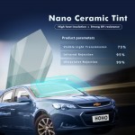 1.52x1m 75% VLT Nano Ceramic Window Film High Heat-Rejection Solar Tint Film Tinting Vinyl for Car Windshield Rear Side Window